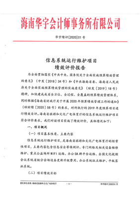 2019年信息系統(tǒng)運(yùn)行維護(hù)財(cái)政支出項(xiàng)目績效評價(jià)報(bào)告